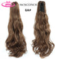 Water Wave Claw Clip In Ponytail Hair Extension Ombre Color Curly Wavy Synthetic Ponytail Extension Hair For Women Pony Tail