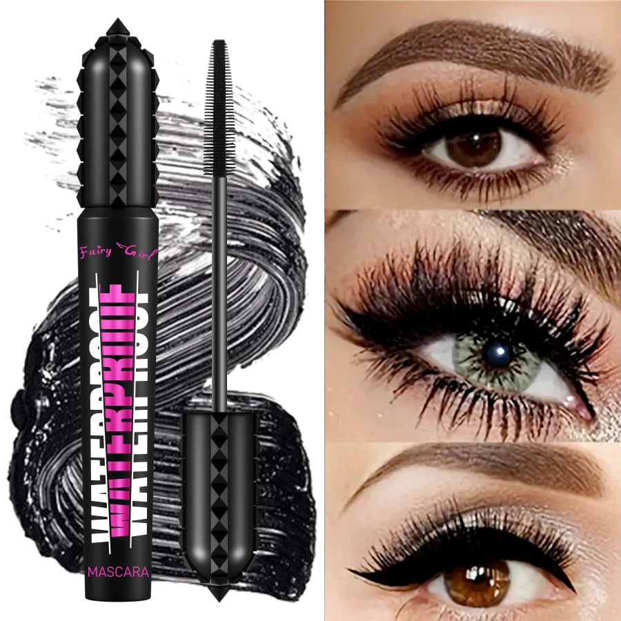 Black Waterproof Mascara – 4D Lengthening Eyelash Extension Makeup | Korean Cosmetics