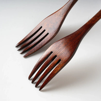 5-Piece Wooden Spoon & Fork Set