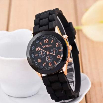 Women Watches New Fashion Luxury Brand Women's Watch Silicone Strap Quartz Wrist Watch For Female
