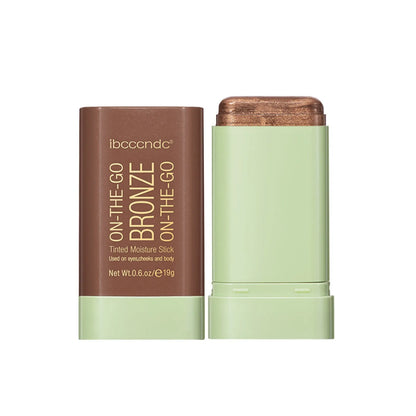 Rotating Contouring Stick Highlight Contouring And Brightening Shadow Stick, Flatness Contouring Stick Makeup Bronzer Stick（19g）