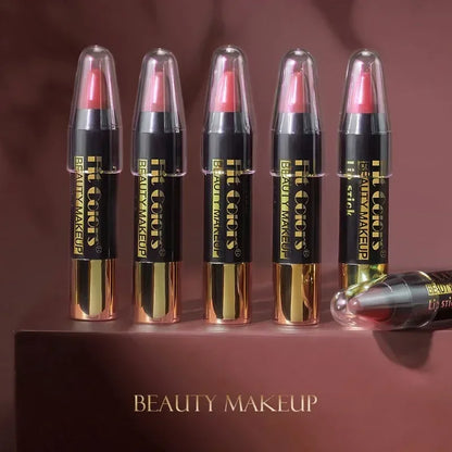 Easy Coloring Gloss Lipstick Lasting Nude Red Lipsticks Lip Crayon High Pigmented Waterproof Moisturizing Lip Stick Lips Makeup