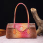 Multicolor Crocodile Pattern Fashion Handheld Stick Bag Large Capacity One Shoulder Underarm Bag Women's Luxury Handbag