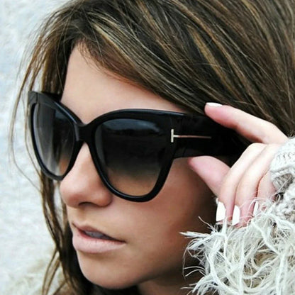 Cat Eye Women’s Sunglasses – Oversized Gradient UV400 Fashion Shades