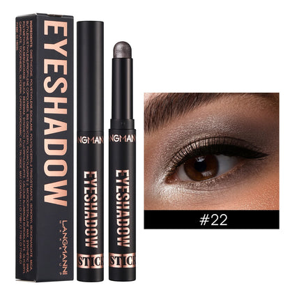 Matte Glitter Eyeshadow Stick Makeup Pearlescent Brighten Lying Silkworm Eyeliner Highlighter Lasting Eye Shadow Pencil Cosmetic