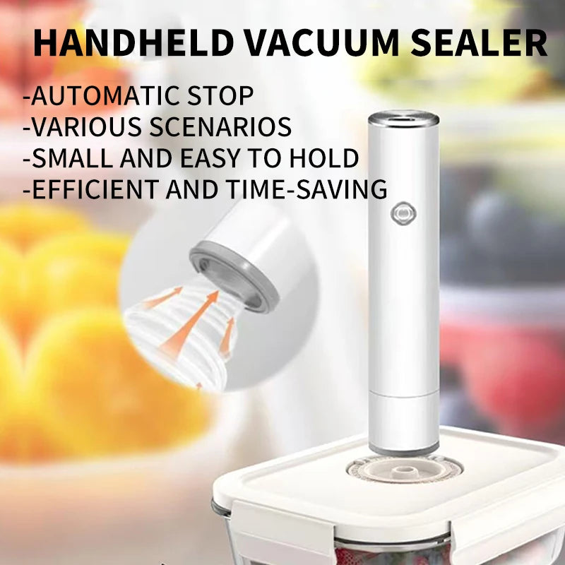 Intelligent charging models portable handheld mini vacuum sealer food preservation home storage automatic pumping compressor