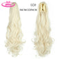 Water Wave Claw Clip In Ponytail Hair Extension Ombre Color Curly Wavy Synthetic Ponytail Extension Hair For Women Pony Tail