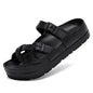 Fashion Thick Sole Slippers For Women Lightweight EVA Beach Shoes With Adjustable Buckle Summer New Orthopedic Slippers