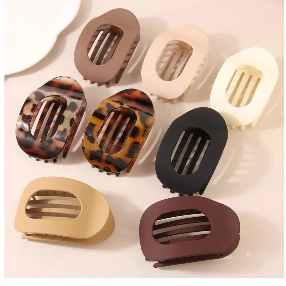 Elegant Bow Shark Clip Fashion Back Of Head Hair Clip Vintage Ponytail Fixed Hairgrips For Woman Simple Hollow Geometry Hairpin