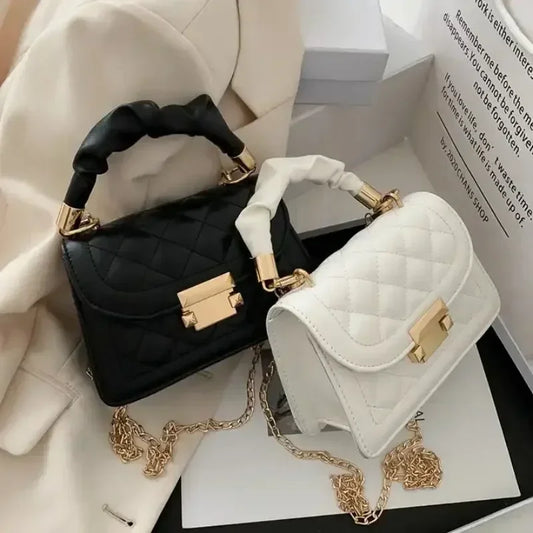 Women PU Leather Shoulder Bags Small Messenger Designer Female  Fashion Chain Rhomboid Crossbody Bag Ladies Mini Handbag