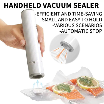 Intelligent charging models portable handheld mini vacuum sealer food preservation home storage automatic pumping compressor