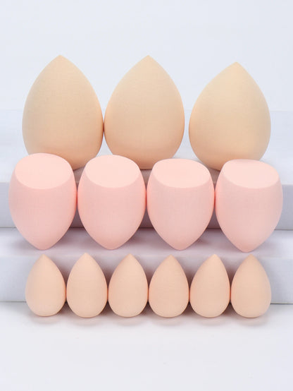 13 Large, Medium and Small Makeup Sponges, Which Become Larger When Exposed to Water, Do Not Contain Latex, Suitable for All Ski