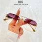 Rimless Sunglasses Women Trendy Luxe Fashion Sunglasses Vintage Glasses