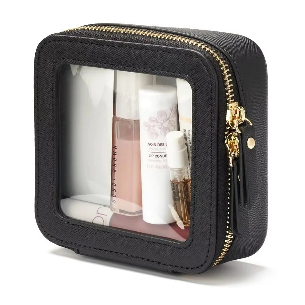 Travel Toiletries Bag Women Transparent Makeup Bags Cosmetic Bags with Zipper Waterproof Wash Bag Large Makeup Bag for Women