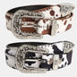 Women's Retro Casual Trend Carved Buckle Belt For Women Men,Punk Style Rivet Y2k Belt