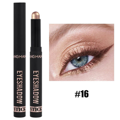 Matte Glitter Eyeshadow Stick Makeup Pearlescent Brighten Lying Silkworm Eyeliner Highlighter Lasting Eye Shadow Pencil Cosmetic