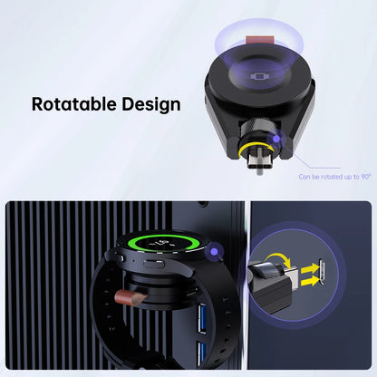 Wireless Magnetic Charging Dock Portable USB C Watch Charger Cable Wireless Smart Watch Accessories for Samsung Galaxy Watch 7