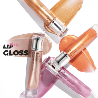 Lip Plumping Shimmer Mirror Water Lip Gloss Glitter Waterproof Moisturizing