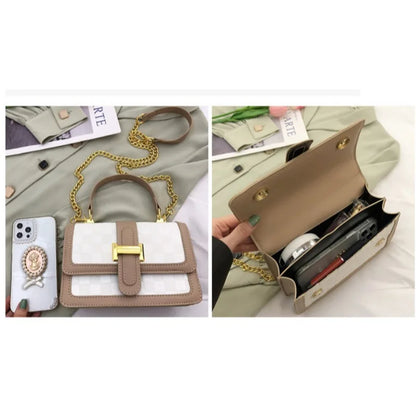 Women's Shoulder Bag Chain Crossbody Bag Fashion Women's Bag Personalized Retro Portable Small Square Bag