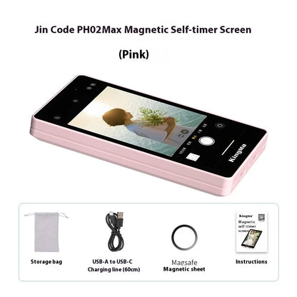 Smartphone Vlog Selfie Monitor Screen Magnetic Phone Rear Camera For Selfie Vlog Live Stream For Android Iphone Custom