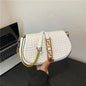 Leather Underarm Bag Women Gold-Tone Chain Crossbody Convertible Day-to-Evening Shoulder Purse Quiet Luxury Essential