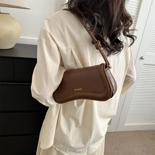 Fashion PU Leather Armpit Bag – Women’s Shoulder Tote Handbag