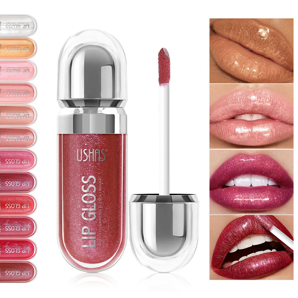 Mirror Fine Flash Liquid Lipstick – Pearlescent, Waterproof, Non-Stick, Long-Lasting Glossy Shine