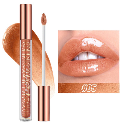 Hyaluronic Acid Lip Gloss, 8-Color Shimmering Lip Tint, Moisturizing Hydrating,Long-Lasting Shine Popular Best-Selling lip gloss
