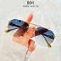 Rimless Sunglasses Women Trendy Luxe Fashion Sunglasses Vintage Glasses