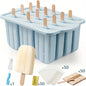 Popsicles Molds, 12 Pieces Silicone Popsicle Molds Easy-Release BPA-free Popsicle Maker Molds Ice Pop Molds Homemade Popsicle