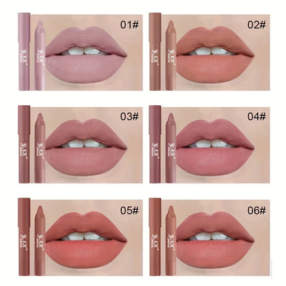 1PC Velvet Matte Lipsticks Pencil Waterproof Long Lasting Sexy Red Lip Stick Non-Stick Cup Makeup Lip Tint Pen Cosmetic