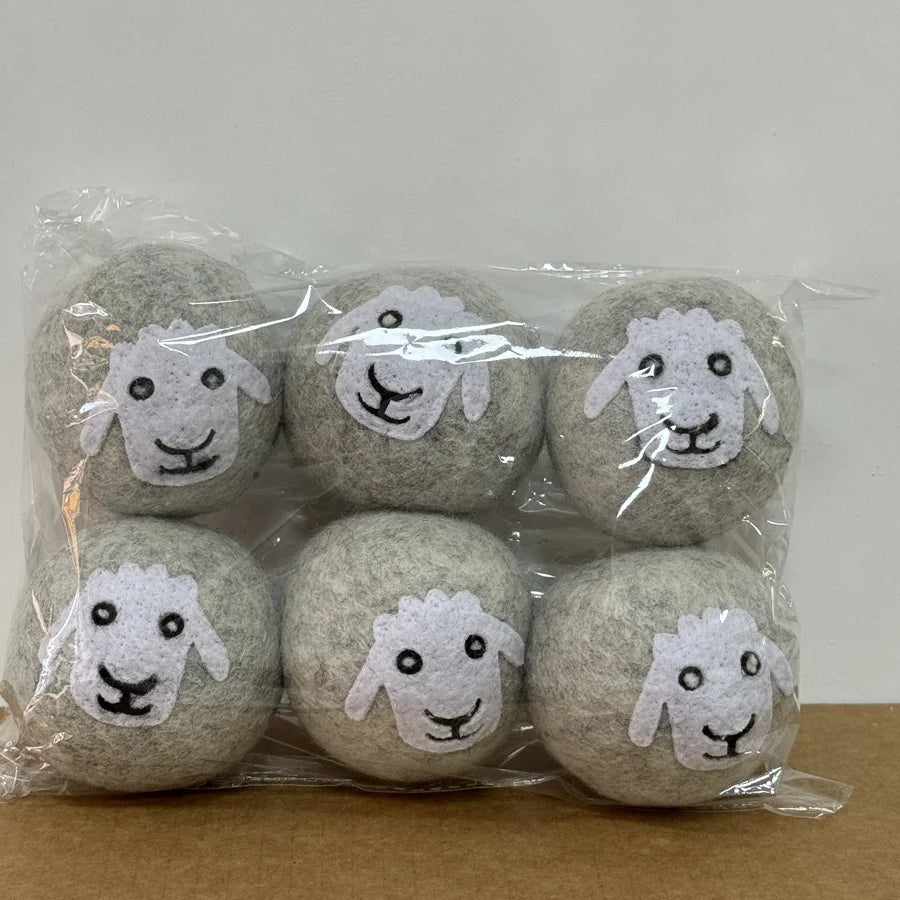 3/6pcs, Cute Wool Laundry Dryer Ball, Reusable Laundry Ball, Laundry Washing Ball For Washing Machine, Fabric Softener Ball,