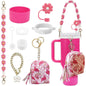 9PCS Cup Accessories Set Water Bottle Handle Strap Coin Purse Silicone Cup Boot Straw Cover for Stanley Cup 30oz & 40oz Tumbler