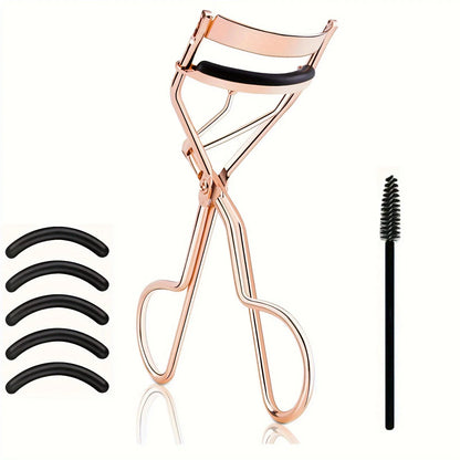 7/15pcs Eyelash Curler Set With Replacement Pads For Women Eyelashes Curling Tweezers Clips Lash Mascara Wands Brush Makeup Tool