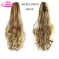 Water Wave Claw Clip In Ponytail Hair Extension Ombre Color Curly Wavy Synthetic Ponytail Extension Hair For Women Pony Tail