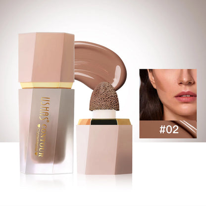 3 Color Sponge Head Concealer Long-lasting Moisturizing Foundation Dark Circles Freckles Acne Liquid Concealer Makeup