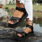 Open Toe Flatform Wedges Shoes Woman Summer Beach Sandals Sexy Women Plus Size 42 PU Leather Sandalias  platform sandals