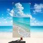 Print Sea Beach Towel Quick-Dry Washable Beach Towels Sandproof Portable Beach Towels  For Travel Swimming Camping Beach
