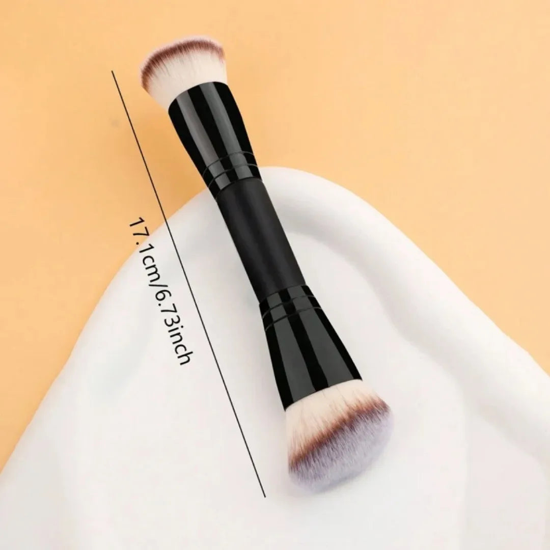 Double Ended Makeup Brush for Cosmetic Loose Powder Brush Concealer Blush Brush Soft Bristles Professional Makeup Beauty Tool