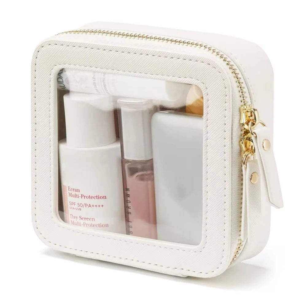 Travel Toiletries Bag Women Transparent Makeup Bags Cosmetic Bags with Zipper Waterproof Wash Bag Large Makeup Bag for Women