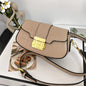 Designer Women's Leather Messenger Bag Elegant Crossbody Shoulder Handbag Luxury Ladies Tote Purse