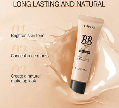 BB Cream Liquid Foundation – Brightening, Hydrating & Pore-Blurring Makeup Base ✨