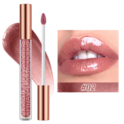 Hyaluronic Acid Lip Gloss, 8-Color Shimmering Lip Tint, Moisturizing Hydrating,Long-Lasting Shine Popular Best-Selling lip gloss