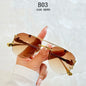 Rimless Sunglasses Women Trendy Luxe Fashion Sunglasses Vintage Glasses