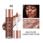 Halo Glow Liquid Filter – Liquid Highlighter & Bronzer for Face & Body