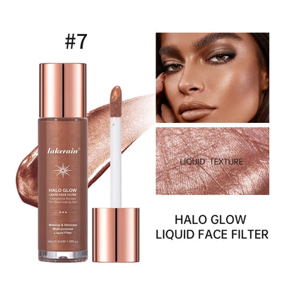Halo Glow Liquid Filter – Liquid Highlighter & Bronzer for Face & Body