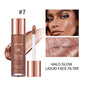 Halo Glow Liquid Filter – Liquid Highlighter & Bronzer for Face & Body