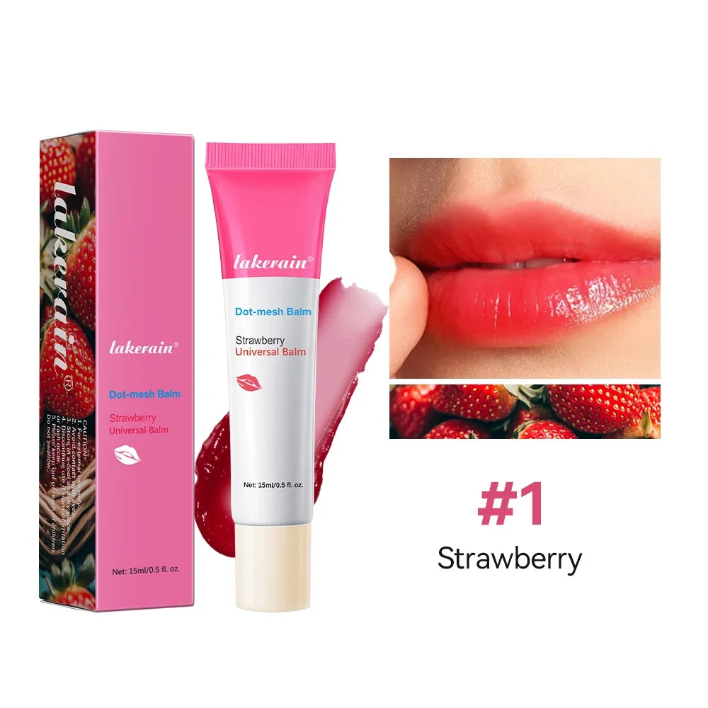 8 Scents Lip Balm Deep Moisturizing Coconut Strawberry Rose Plant Extract Gel Oil Lightening Lip Lines Nourishes Lip Care Makeup
