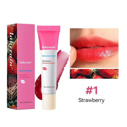 8 Scents Lip Balm Deep Moisturizing Coconut Strawberry Rose Plant Extract Gel Oil Lightening Lip Lines Nourishes Lip Care Makeup
