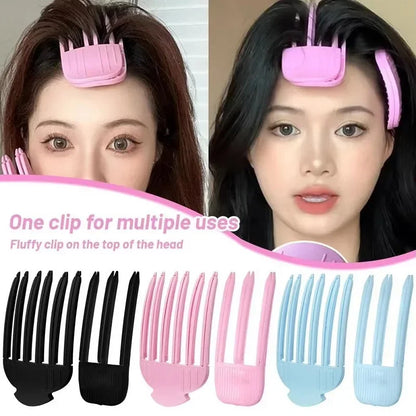 Magic Heatless Hair Care Roots Natural Fluffy Hair Clip with Pointed Tail Comb No Heat Hair Curler Hair Styling Fluffiness Tool
